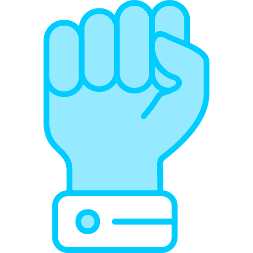 Fist Generic Blue icon