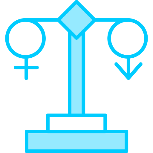 Égalité des sexes Generic Blue Icône