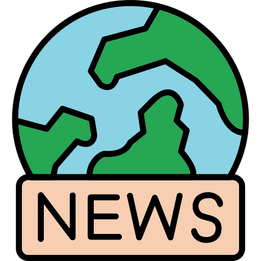 세계 뉴스 Generic Outline Color icon