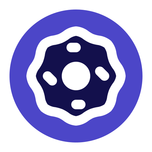 donut Generic Blue icoon