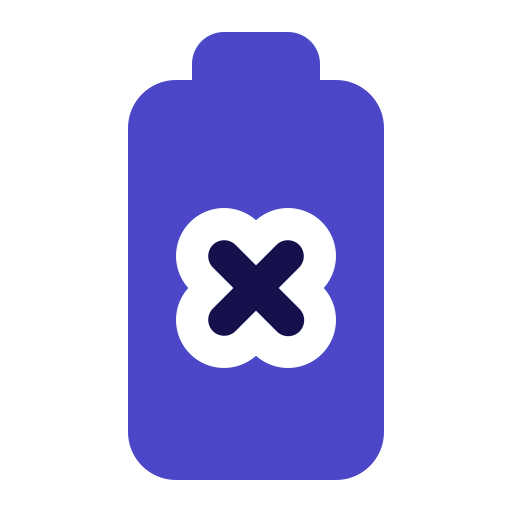 lege batterij Generic Blue icoon