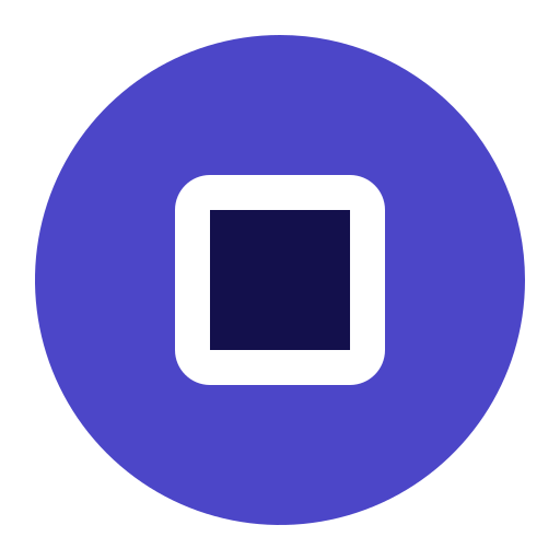 ストップ Generic Blue icon