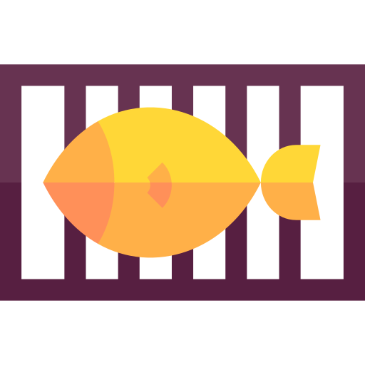 smażona ryba Basic Straight Flat ikona