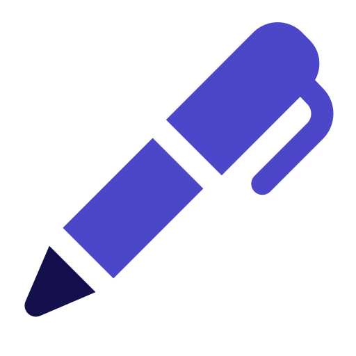pen Generic Blue icoon