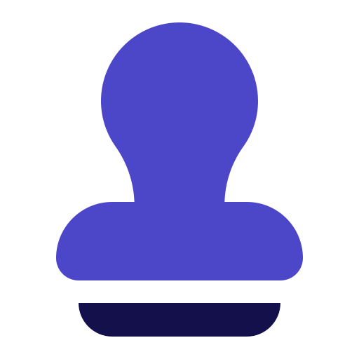sello de goma Generic Blue icono