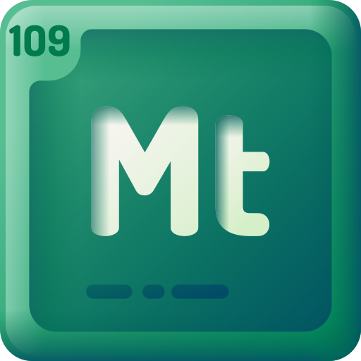 meitnerium 3D Color icoon