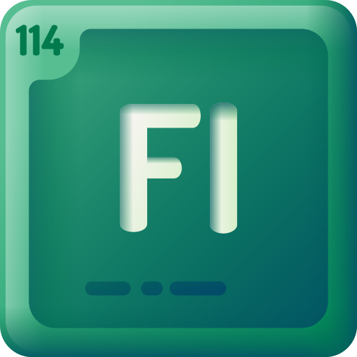 flerovium 3D Color icon
