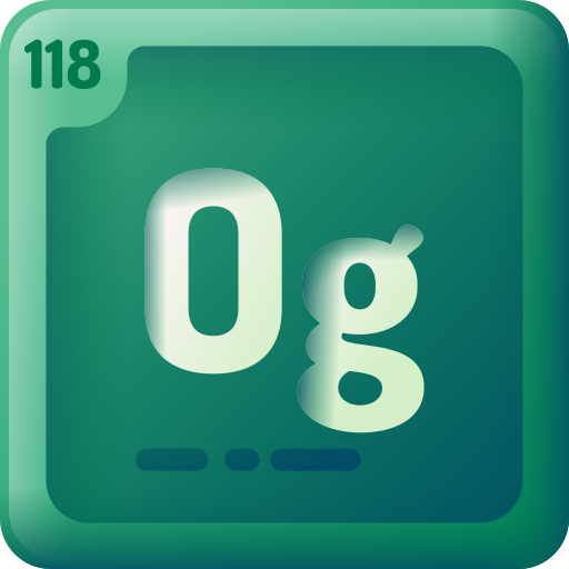 Oganesson 3D Color icon