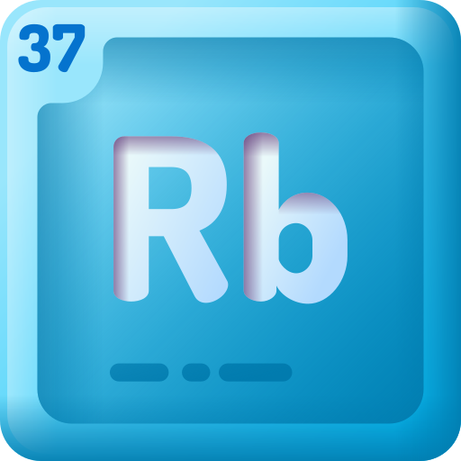 rubidio 3D Color icono