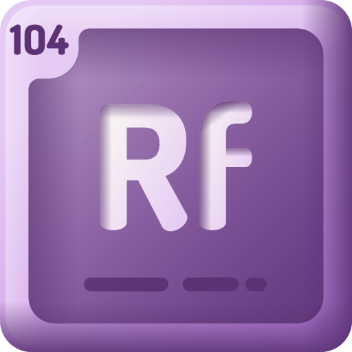 Rutherfordium 3D Color icon