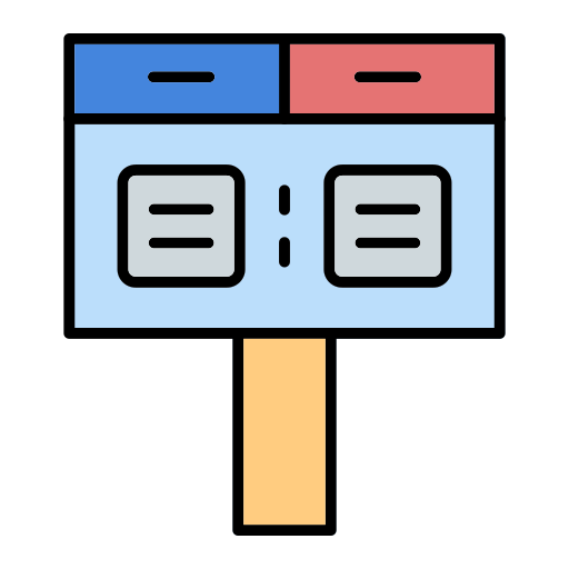 スコアボード Generic Outline Color icon