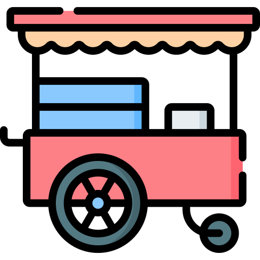 wózek z żywnością Special Lineal color ikona