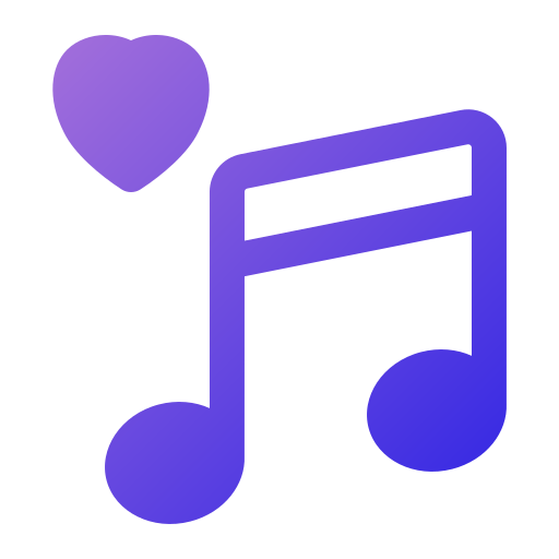 Love song Generic Flat Gradient icon