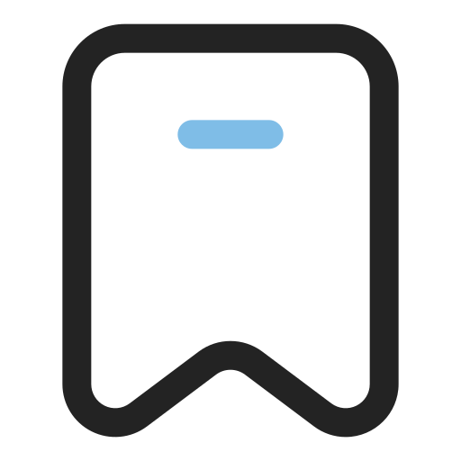 Bookmark Generic Outline Color icon