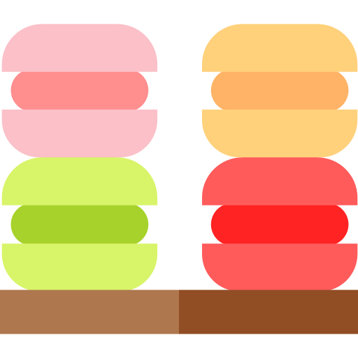 macarons Basic Straight Flat icoon