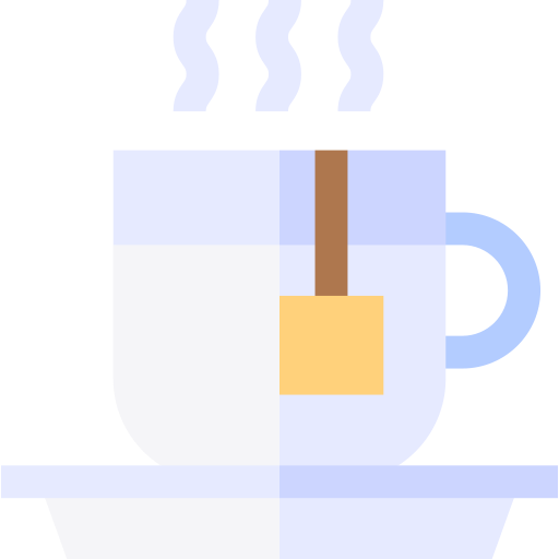 tasse à thé Basic Straight Flat Icône