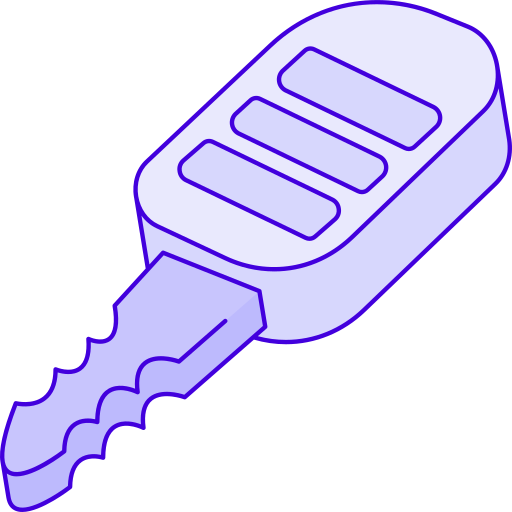 Car key Generic Blue icon