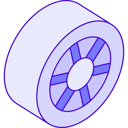 車輪 Generic Blue icon