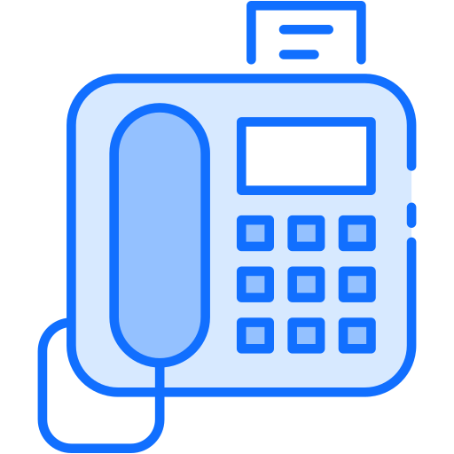 fax Generic Blue icon