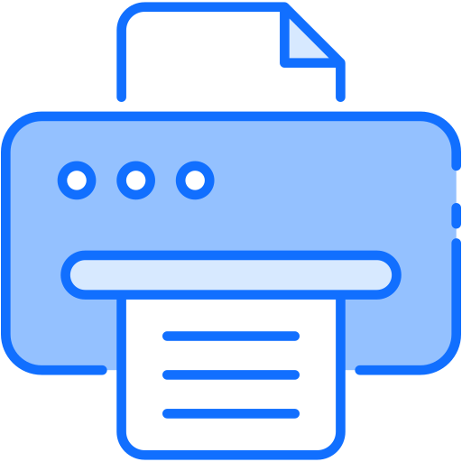 máquina de fax Generic Blue icono