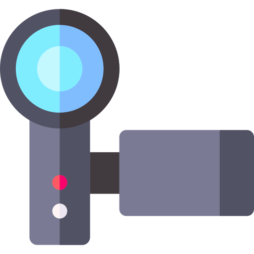 Video camera Basic Rounded Flat icon