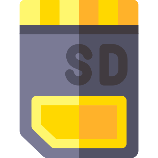 sd card Basic Rounded Flat иконка
