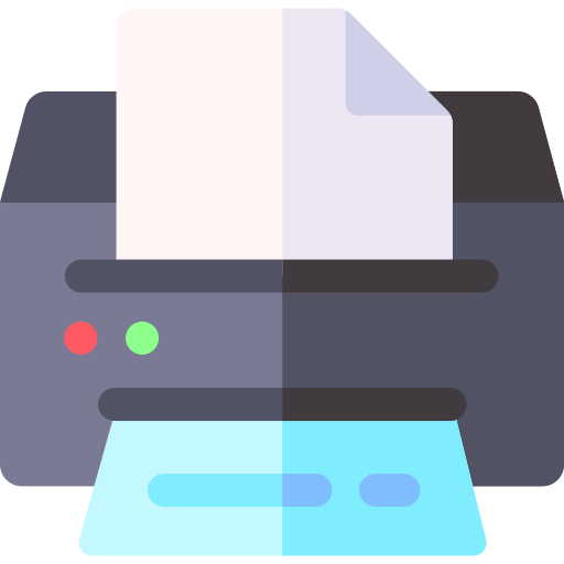 impresora Basic Rounded Flat icono