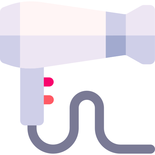 secador de pelo Basic Rounded Flat icono