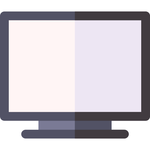 tv Basic Rounded Flat icoon