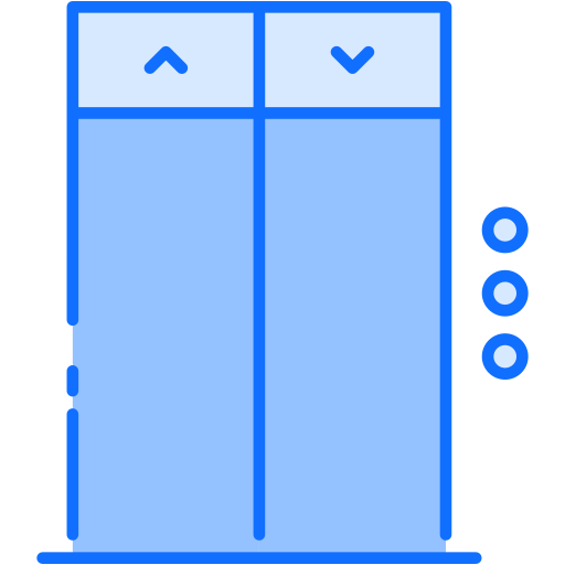 ascensore Generic Blue icona