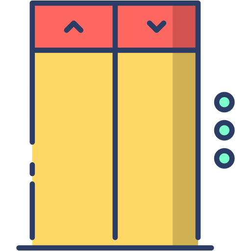 ascensor Generic Outline Color icono