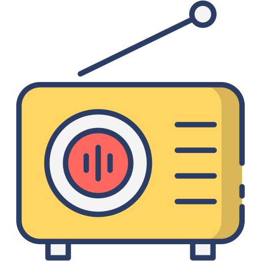 radio Generic Outline Color icono