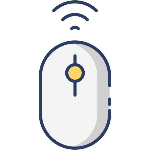 Wireless mouse Generic Outline Color icon
