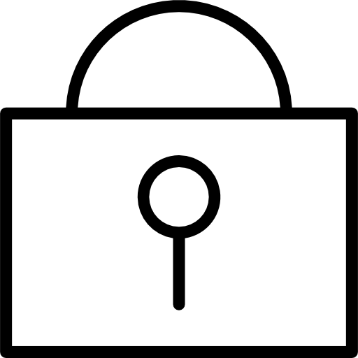 Padlock srip Lineal icon