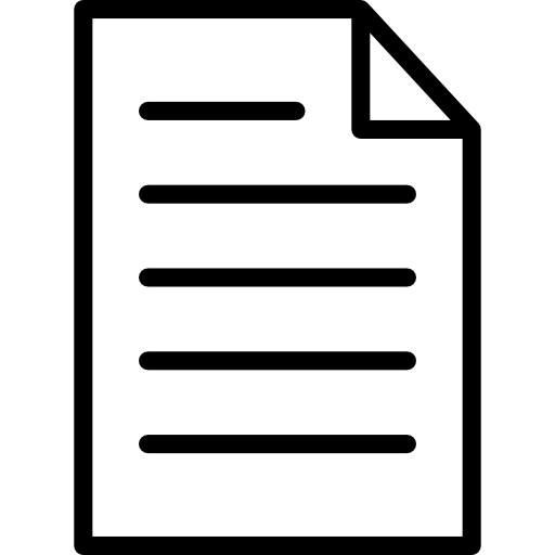 archivo srip Lineal icono