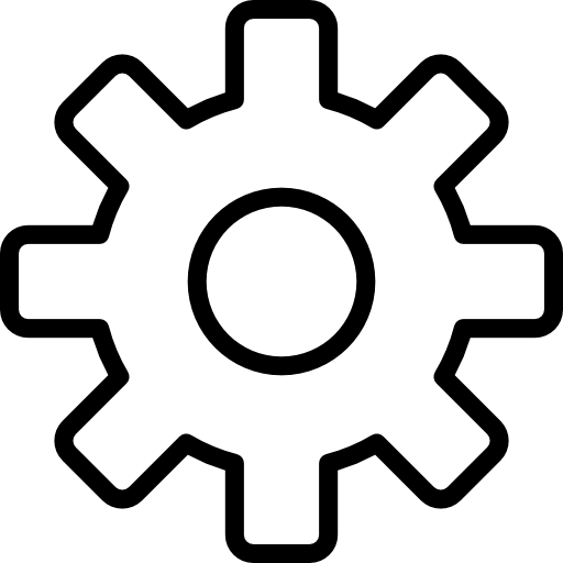 configuraciones srip Lineal icono
