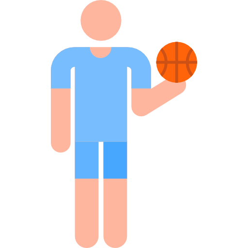 Баскетболист Pictograms Colour иконка