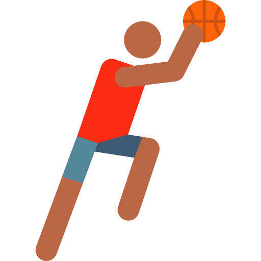 Basketball player Pictograms Colour icon
