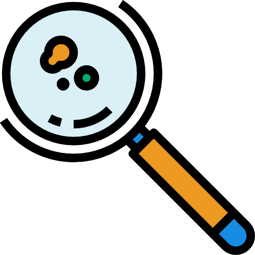 Loupe turkkub Lineal Color icon