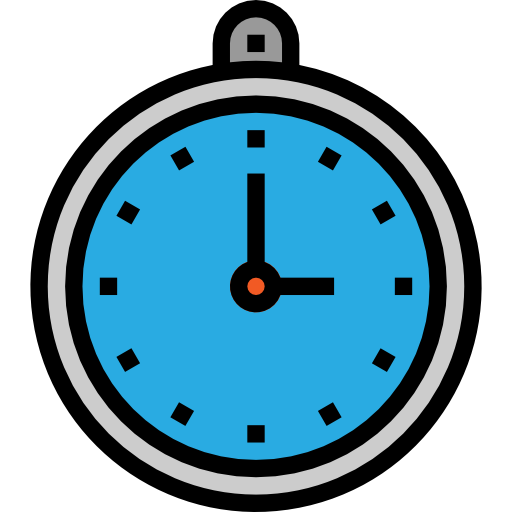 Clock Nhor Phai Lineal Color icon