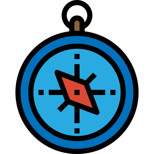 kompas Nhor Phai Lineal Color ikona