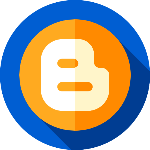 blogger Flat Circular Flat icoon