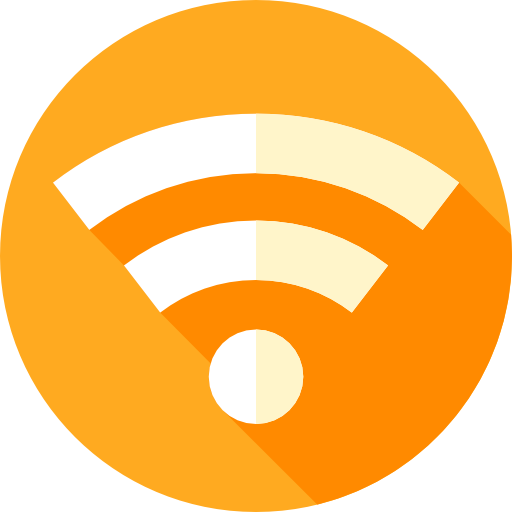 wi-fi Flat Circular Flat ikona