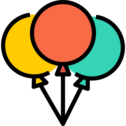 풍선 turkkub Lineal Color icon