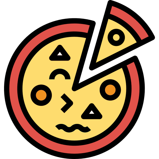 pizza turkkub Lineal Color icon