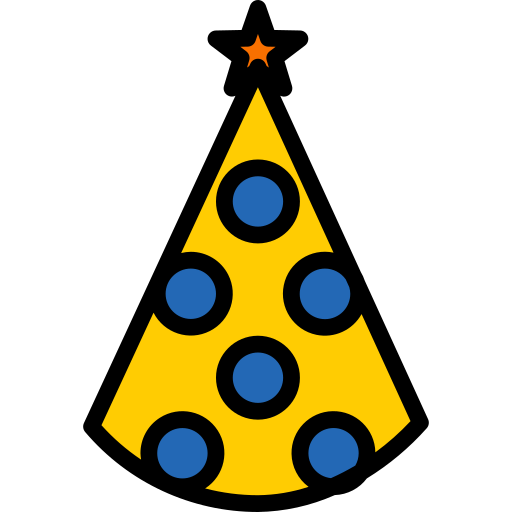 Party hat turkkub Lineal Color icon