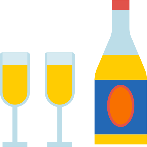 шампанское turkkub Flat иконка