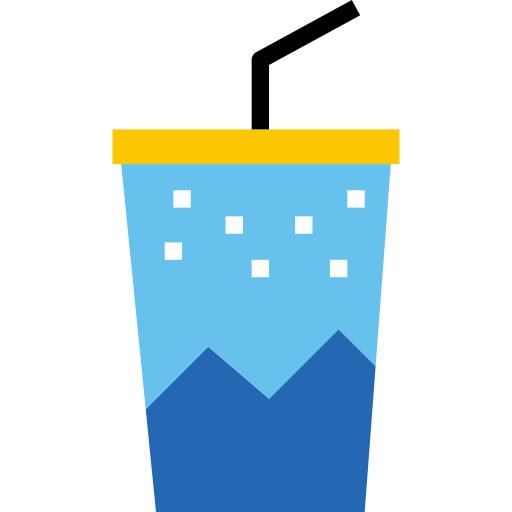 Soft drink turkkub Flat icon