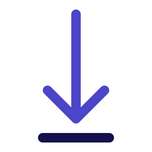 wyrównanie dolne Generic Blue ikona