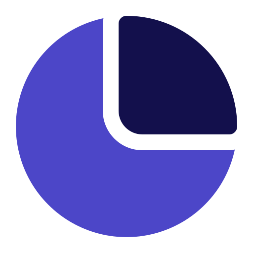 diagramme circulaire Generic Blue Icône